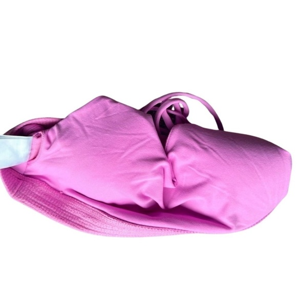 NWT - Cotton On Body Women's Strappy Sports crop bra neon orchid texture - Picture 8 of 14